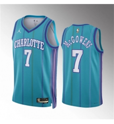 Men Charlotte Hornets 7 Bryce McGowens Teal 2023 24 Classic Edition Stitched Basketball Jersey