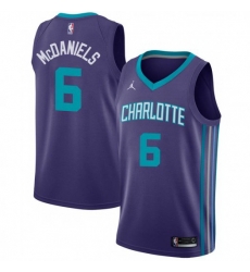 Men Nike Charlotte Hornets 6 Jalen McDaniels Purple NBA Jordan Swingman Statement Edition Jersey