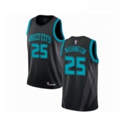 Womens Jordan Charlotte Hornets 25 PJ Washington Swingman Black Basketball Jersey 2018 19 City Edition 