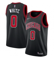 Bulls  0 Coby White Black Basketball Swingman Statement Edition 2019 2020 Jersey