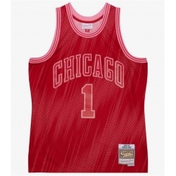 Men Chicago Bulls 1 Derrick Rose 2008 09 Monochrome Swingman Stitched Jersey