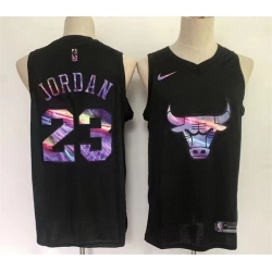 Men Chicago Bulls 23 Michael Jordan Black Stitched Basketball Jersey