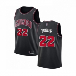 Womens Chicago Bulls 22 Otto Porter Authentic Black Basketball Jersey Statement Edition 