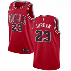 Womens Nike Chicago Bulls 23 Michael Jordan Swingman Red Road NBA Jersey Icon Edition