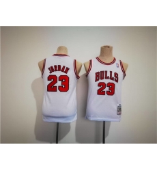 Youth Chicago Bulls 23 Michael Jordan White Stitched Basketball Jersey