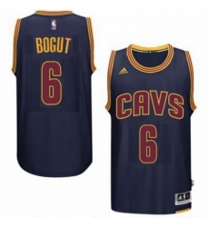 Mens Cleveland Cavaliers 6 Andrew Bogut adidas Navy Player Swingman CavFanatic Jersey 