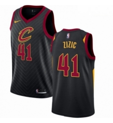 Mens Nike Cleveland Cavaliers 41 Ante Zizic Authentic Black NBA Jersey Statement Edition 