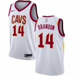 Womens Nike Cleveland Cavaliers 14 Terrell Brandon Swingman White Home NBA Jersey Association Edition 