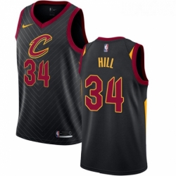 Youth Nike Cleveland Cavaliers 34 Tyrone Hill Swingman Black Alternate NBA Jersey Statement Edition