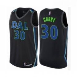 Womens Dallas Mavericks 30 Seth Curry Swingman Black Basketball Jersey City Edition 