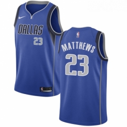 Womens Nike Dallas Mavericks 23 Wesley Matthews Swingman Royal Blue Road NBA Jersey Icon Edition