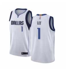 Youth Dallas Mavericks 1 Courtney Lee Swingman White Basketball Jersey Association Edition 