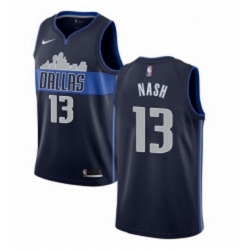 Youth Nike Dallas Mavericks 13 Steve Nash Authentic Navy Blue NBA Jersey Statement Edition