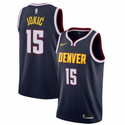 Women Nike Nikola Jokic Navy Denver Nuggets #15 Swingman Jersey Icon Edition