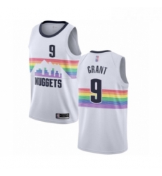 Womens Denver Nuggets 9 Jerami Grant Swingman White Basketball Jersey City Edition 