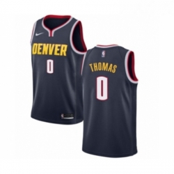 Womens Nike Denver Nuggets 0 Isaiah Thomas Swingman Navy Blue NBA Jersey Icon Edition 