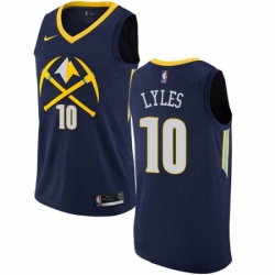 Womens Nike Denver Nuggets 10 Trey Lyles Swingman Navy Blue NBA Jersey City Edition 