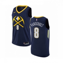 Womens Nike Denver Nuggets 8 Jarred Vanderbilt Swingman Navy Blue NBA Jersey City Editio