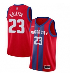 Pistons  23 Blake Griffin Red Basketball Swingman City Edition 2019 20 Jersey