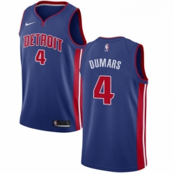 Womens Nike Detroit Pistons 4 Joe Dumars Swingman Royal Blue Road NBA Jersey Icon Edition