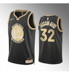 Men Golden State Warriors 32 Trayce Jackson Davis Black 2024 Select Series Stitched Basketball Jersey