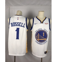 Warriors 1 D 27angelo Russell White City Edition Nike Swingman Jersey