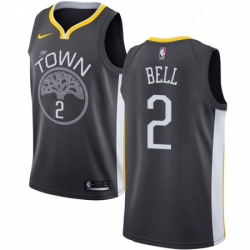 Womens Nike Golden State Warriors 2 Jordan Bell Swingman Black Alternate NBA Jersey Statement Edition 