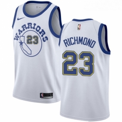 Womens Nike Golden State Warriors 23 Mitch Richmond Swingman White Hardwood Classics NBA Jersey