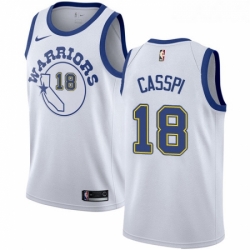 Youth Nike Golden State Warriors 18 Omri Casspi Authentic White Hardwood Classics NBA Jersey 