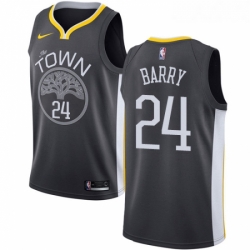 Youth Nike Golden State Warriors 24 Rick Barry Swingman Black Alternate NBA Jersey Statement Edition