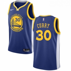 Youth Nike Golden State Warriors 30 Stephen Curry Swingman Royal Blue Road NBA Jersey Icon Edition