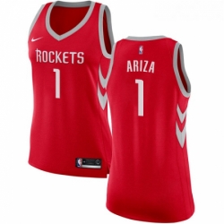 Womens Nike Houston Rockets 1 Trevor Ariza Authentic Red Road NBA Jersey Icon Edition