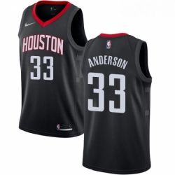 Youth Nike Houston Rockets 33 Ryan Anderson Authentic Black Alternate NBA Jersey Statement Edition