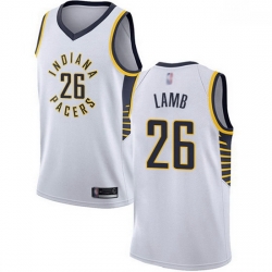 Pacers  26 Jeremy Lamb White Basketball Swingman Association Edition Jersey