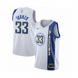 Pacers 33 Myles Turner White Basketball Swingman City Edition 2019 20 Jersey