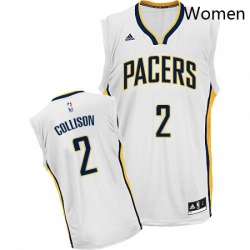 Womens Adidas Indiana Pacers 2 Darren Collison Swingman White Home NBA Jersey 