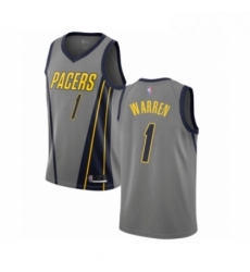 Womens Indiana Pacers 1 TJ Warren Swingman Gray Basketball Jersey City Edition 