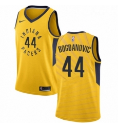 Womens Nike Indiana Pacers 44 Bojan Bogdanovic Swingman Gold NBA Jersey Statement Edition 