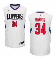 Mens Adidas Los Angeles Clippers 34 Tobias Harris Swingman White Home NBA Jersey 