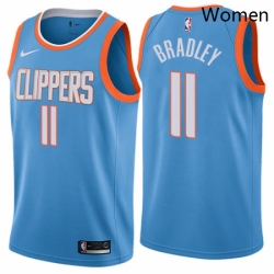 Womens Nike Los Angeles Clippers 11 Avery Bradley Swingman Blue NBA Jersey City Edition 