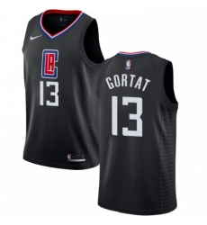 Youth Nike Los Angeles Clippers 13 Marcin Gortat Swingman Black NBA Jersey Statement Edition 