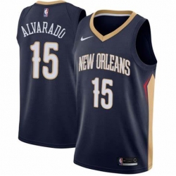 Men Jose Alvarado New Orleans Pelicans 15 Nike Swingman Navy Jersey