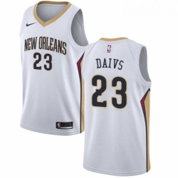 Womens Nike New Orleans Pelicans 23 Anthony Davis Swingman White Home NBA Jersey Association Edition