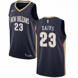 Youth Nike New Orleans Pelicans 23 Anthony Davis Swingman Navy Blue Road NBA Jersey Icon Edition