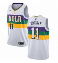 Youth Nike New Orleans Pelicans 27 Jordan Crawford Swingman White NBA Jersey City Edition 