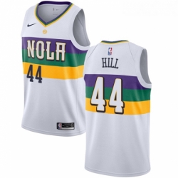 Youth Nike New Orleans Pelicans 44 Solomon Hill Swingman White NBA Jersey City Edition