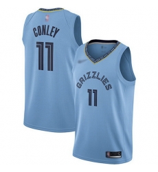 Grizzlies 11 Mike Conley Light Blue Basketball Swingman Statement Edition Jersey