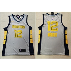 Grizzlies 12 Ja Morant Gray Nike Swingman Jersey