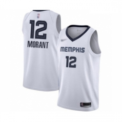 Grizzlies 12 Ja Morant White Basketball Swingman Association Edition Jersey