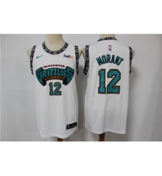 Grizzlies 12 Ja Morant White Nike Swingman Jersey